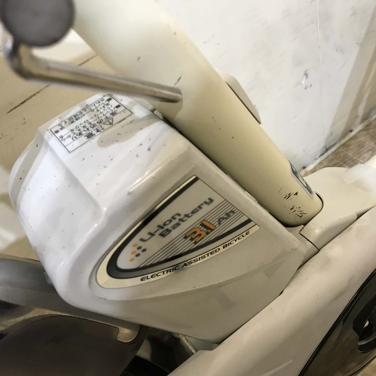 中古電動自転車 パナソニック ビビ NX アイボリーホワイト 26インチ KB023