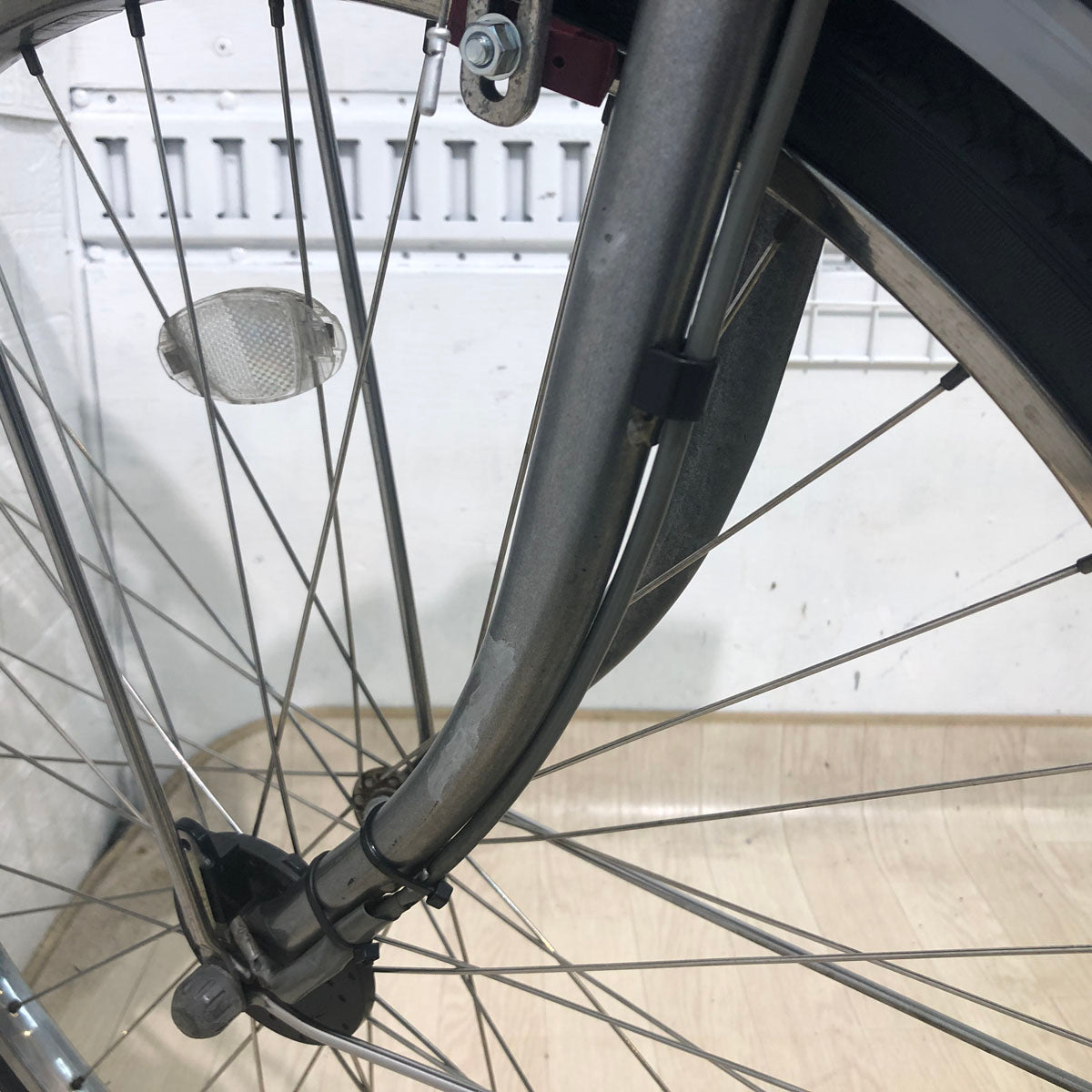 中古電動自転車 ブリヂストン アシスタ DX シルバー 26インチ YC038