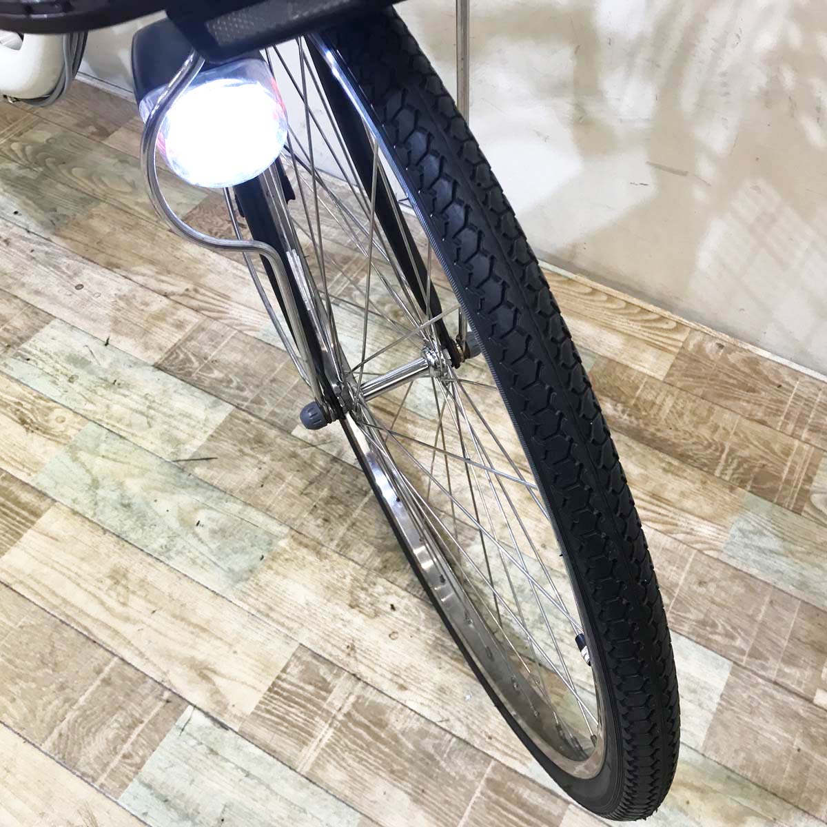 中古電動自転車 パナソニック ビビ NX アイボリーホワイト 26インチ KB023