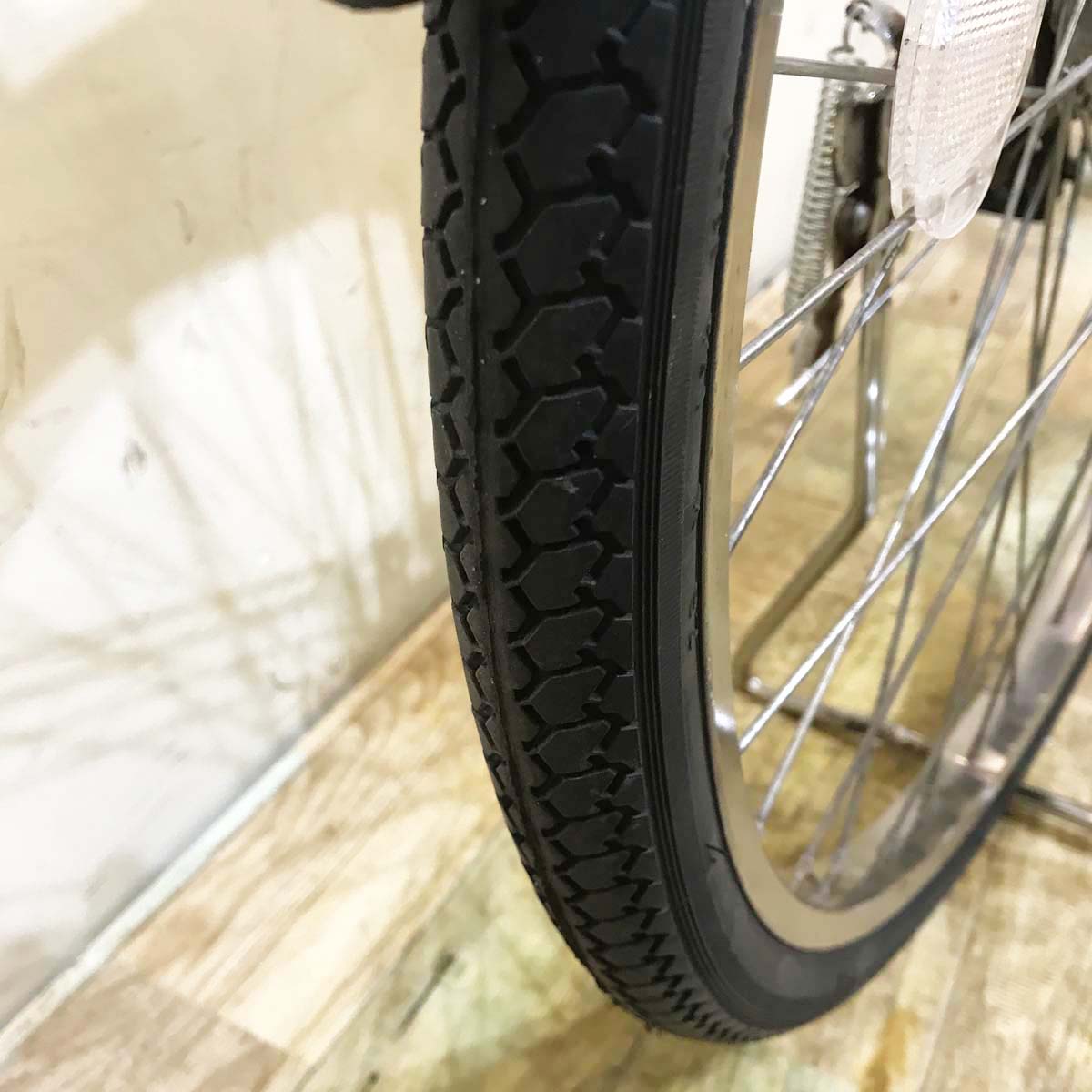 中古電動自転車 パナソニック ビビ NX アイボリーホワイト 26インチ KB023