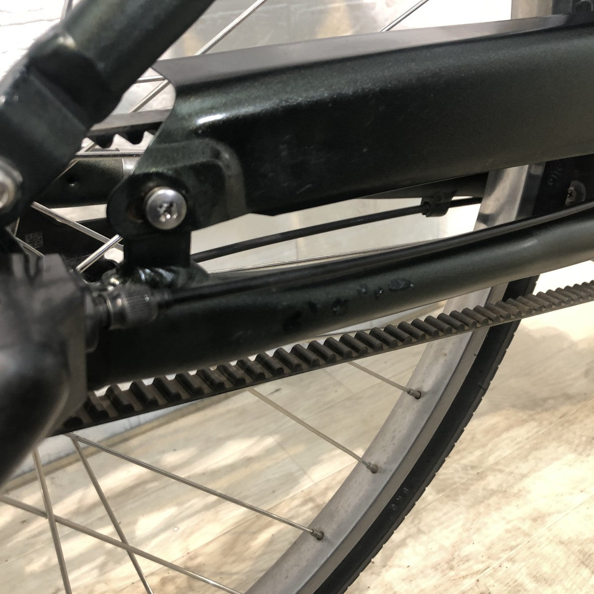 中古電動自転車 新品バッテリー ブリヂストン ラクット グリーン 26インチ YH055