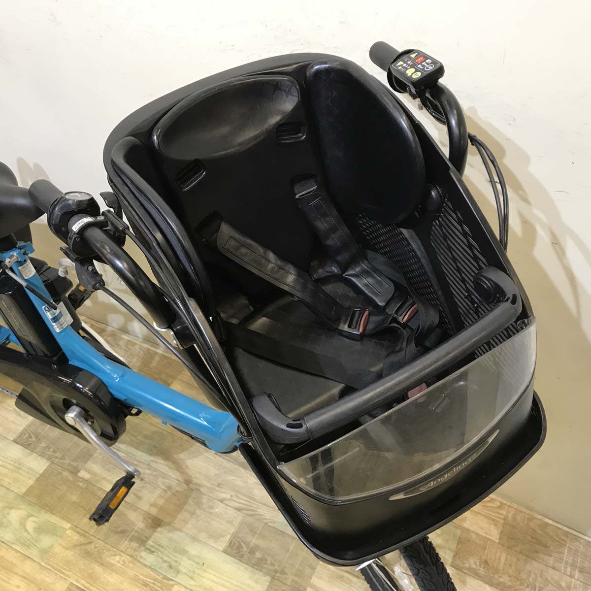 中古電動自転車 ブリヂストン アンジェリーノプティットe ブルー 20インチ KG034