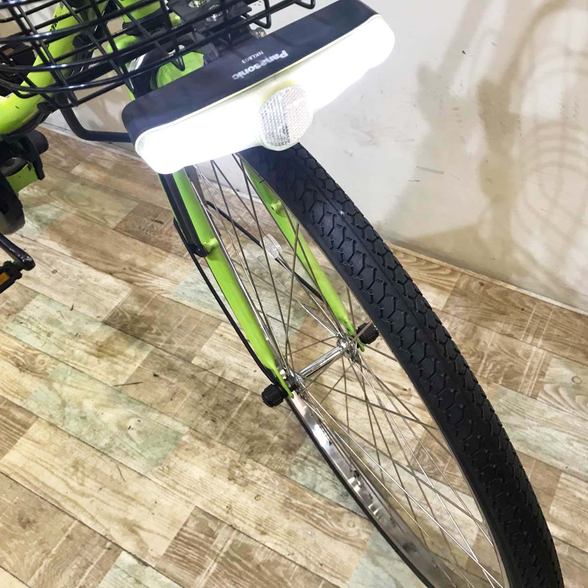中古電動自転車 パナソニック エーガールズ グリーン 26インチ KB027