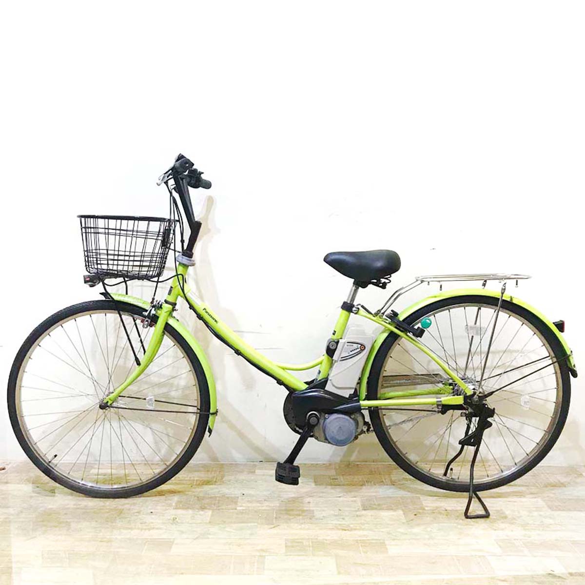 中古電動自転車 パナソニック エーガールズ グリーン 26インチ KB027