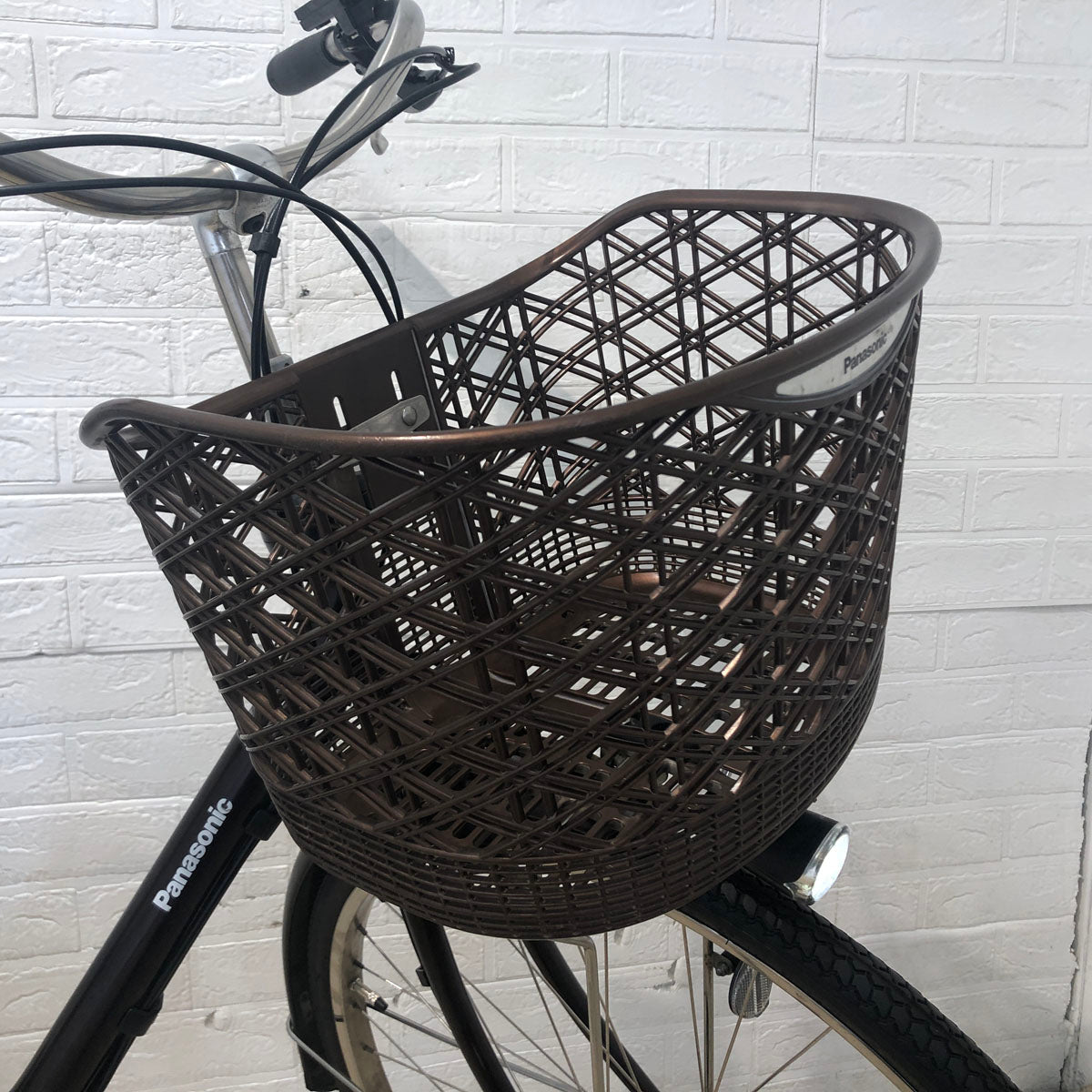 中古電動自転車 新品バッテリーパナソニック ビビ スタイル DX ブラウン 26インチ YC042