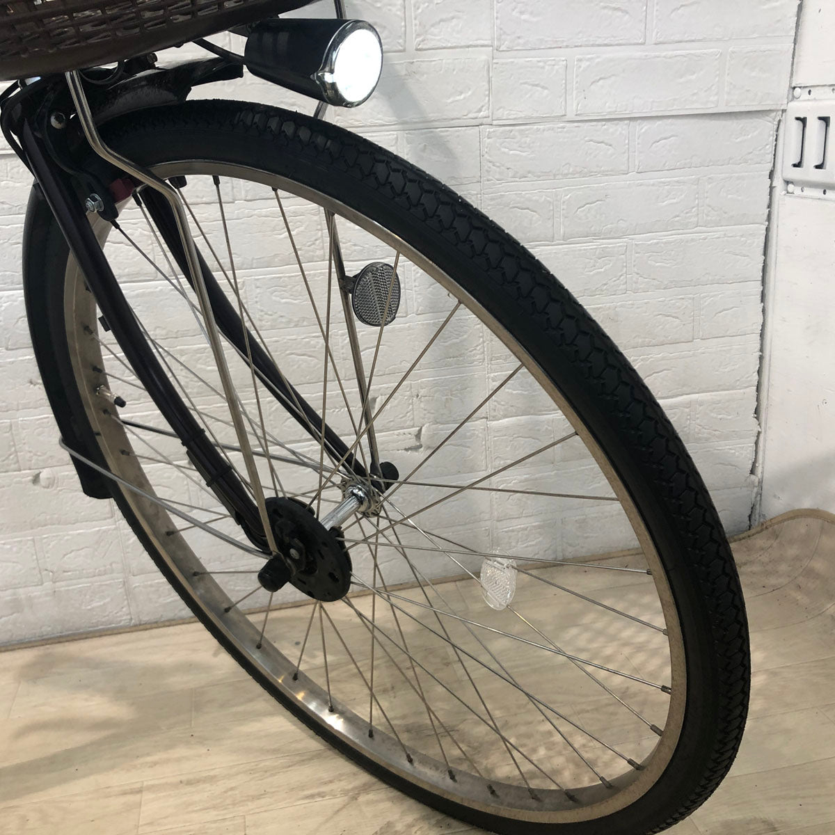 中古電動自転車 新品バッテリーパナソニック ビビ スタイル DX ブラウン 26インチ YC042