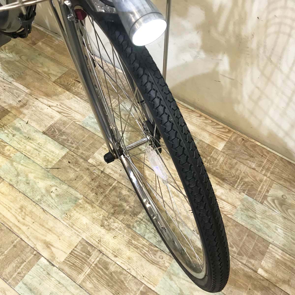 中古電動自転車  ヤマハ PAS ナチュラ XL シルバー 26インチ KB028