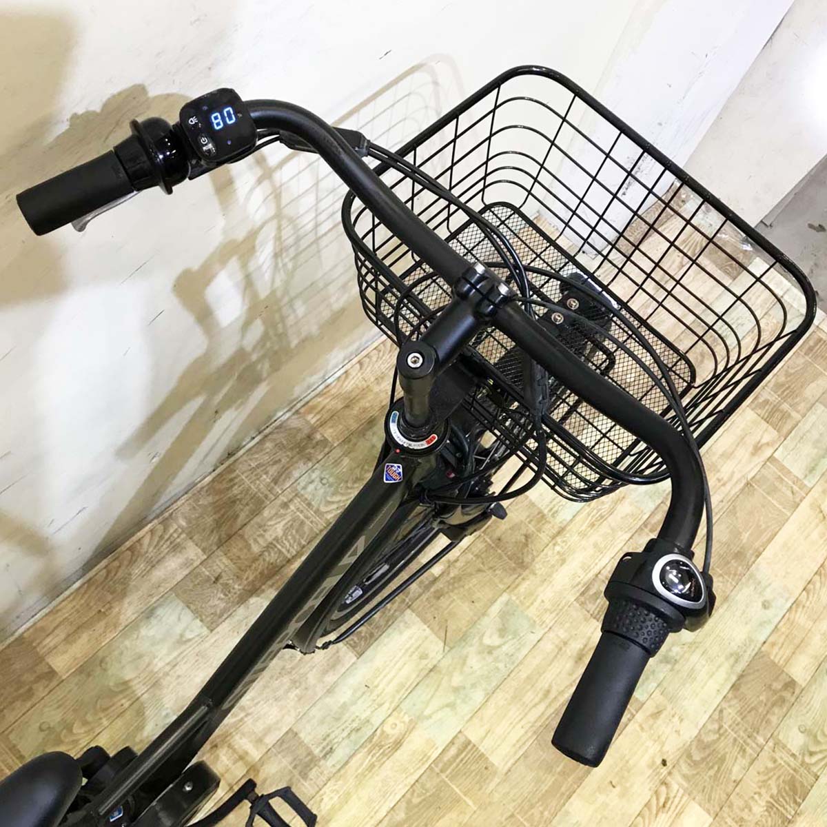 中古電動自転車 ブリヂストン ステップクルーズ カーキ 26インチ KG038