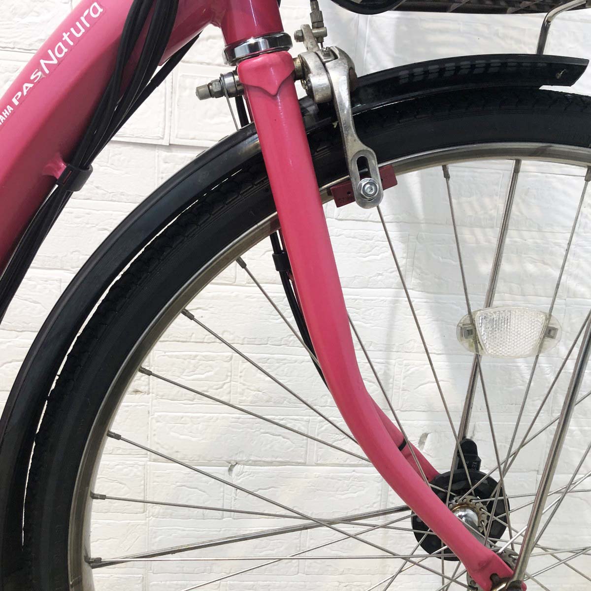 中古電動自転車 ヤマハ PAS ナチュラL ピンク 26インチ YH061