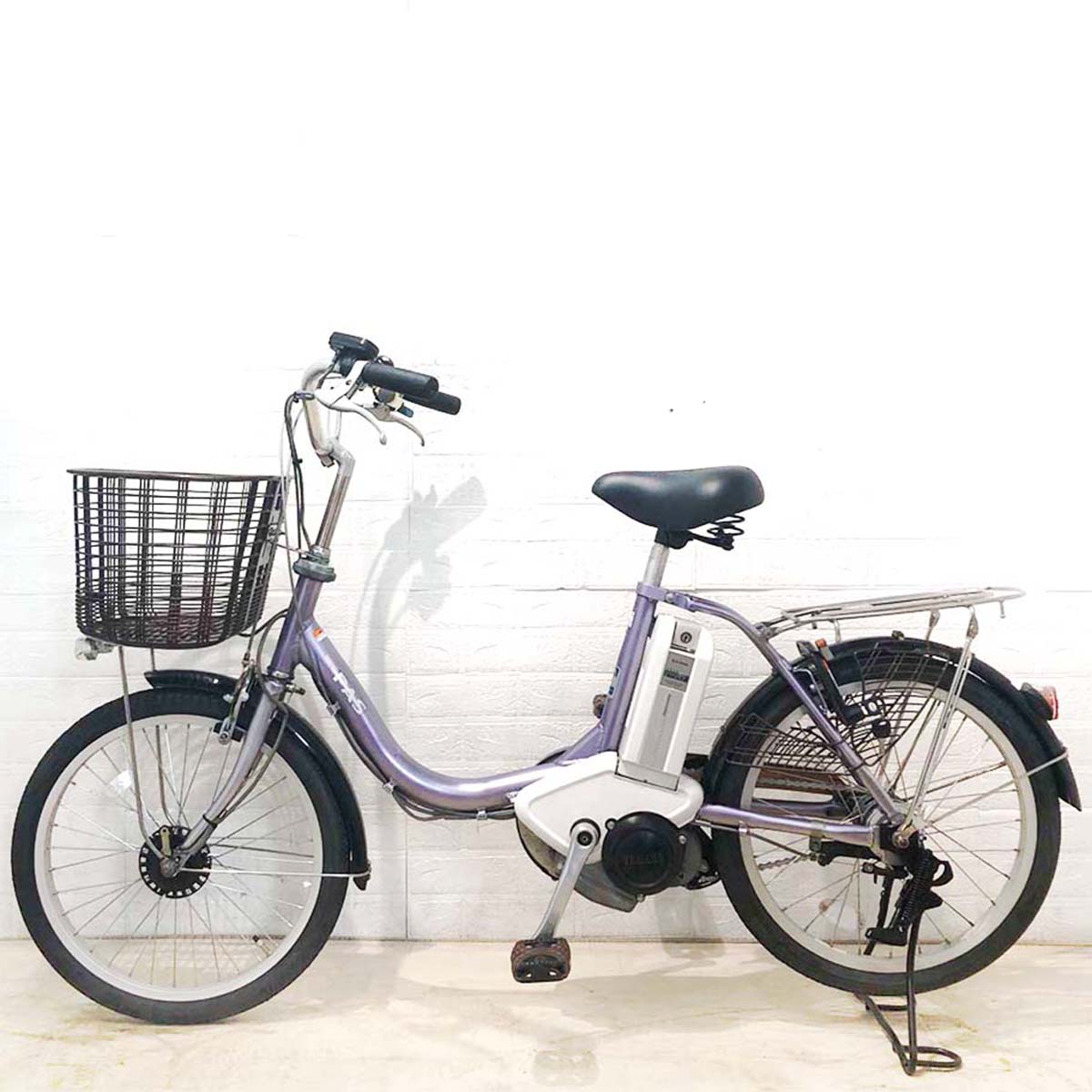 中古電動自転車 ヤマハ PAS コンパクト パープル 20インチ YC043 