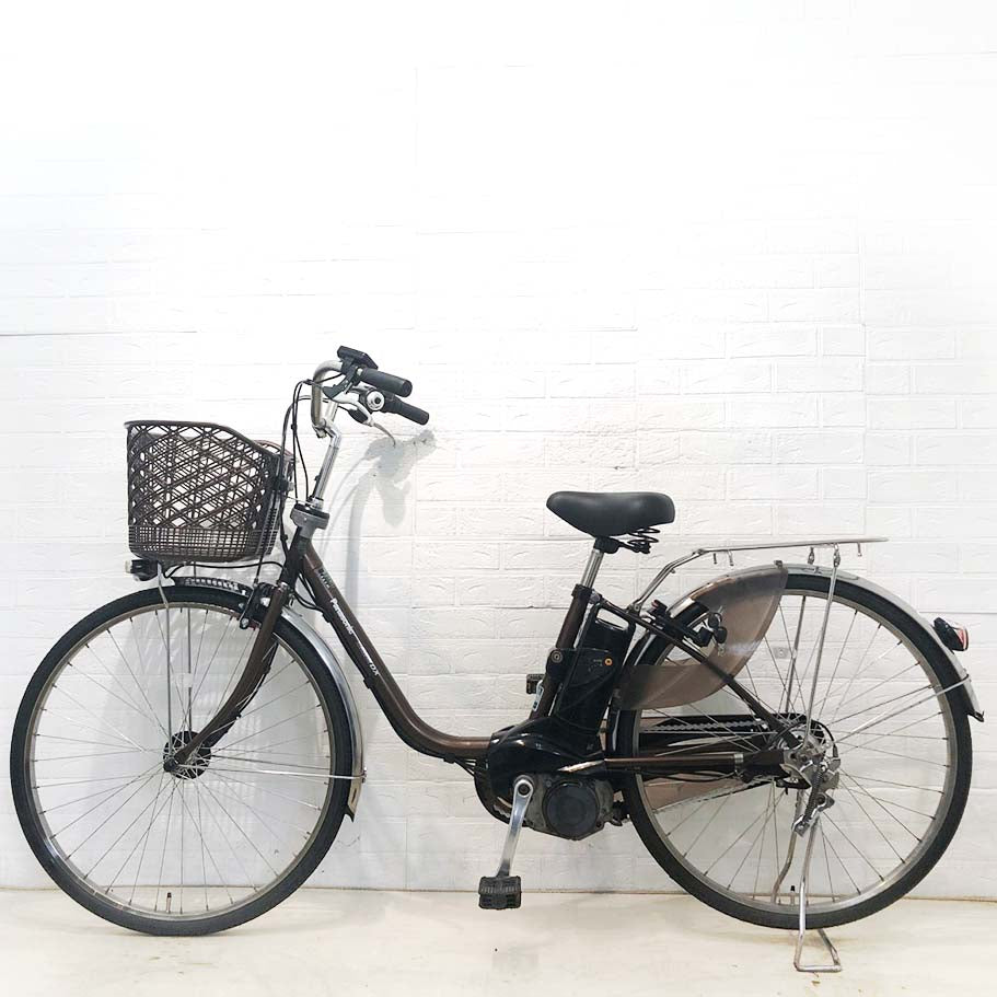 中古電動自転車 パナソニック ビビDX ブラウン 26インチ YH062