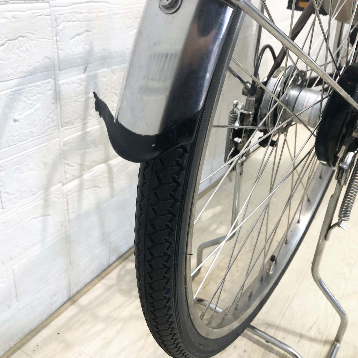中古電動自転車 パナソニック ビビDX ブラウン 26インチ YH062