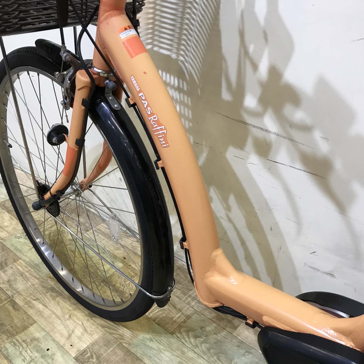 中古電動自転車 ヤマハ PAS ラフィーニ オレンジ 26インチ KG039