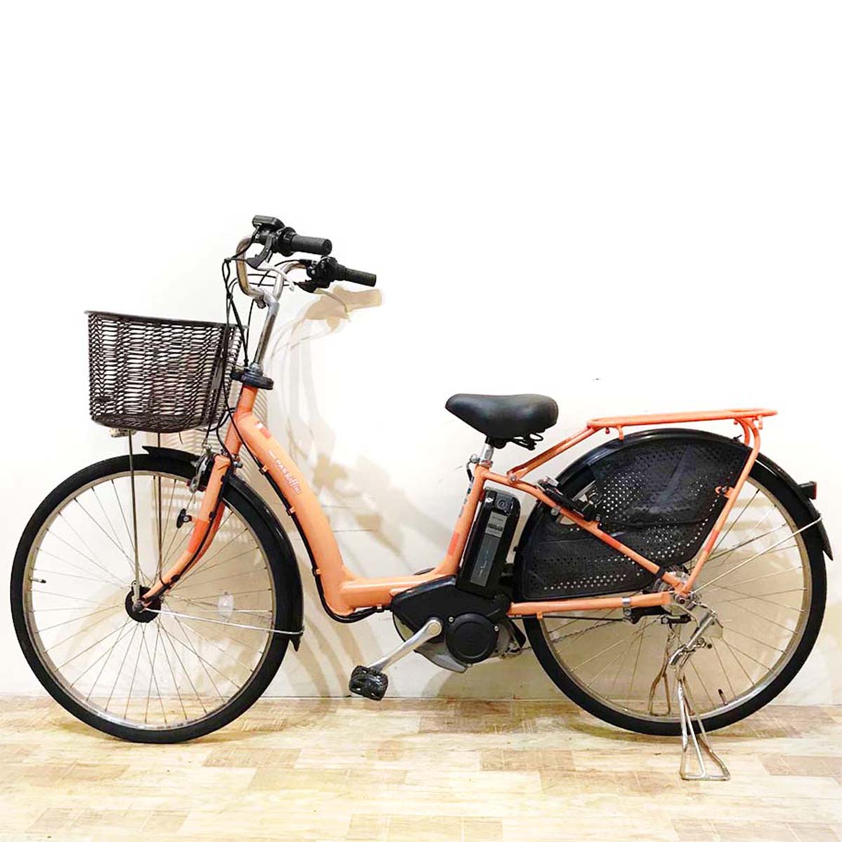 中古電動自転車 ヤマハ PAS ラフィーニ オレンジ 26インチ KG039