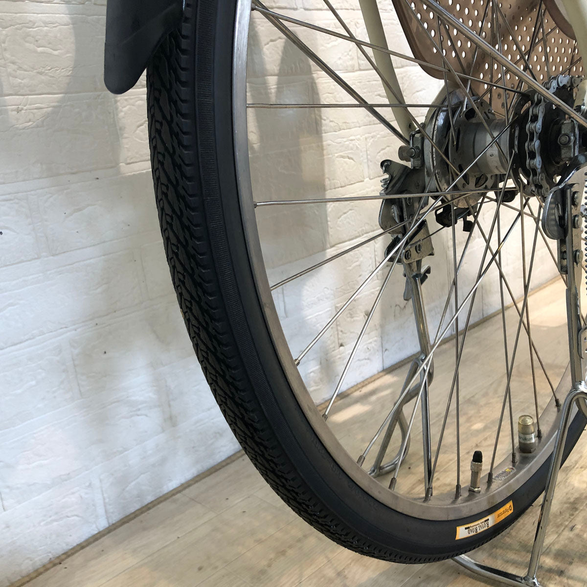 中古電動自転車 ブリヂストン ボーテ アシスタ DX クリームアイボリー 26インチ YC044