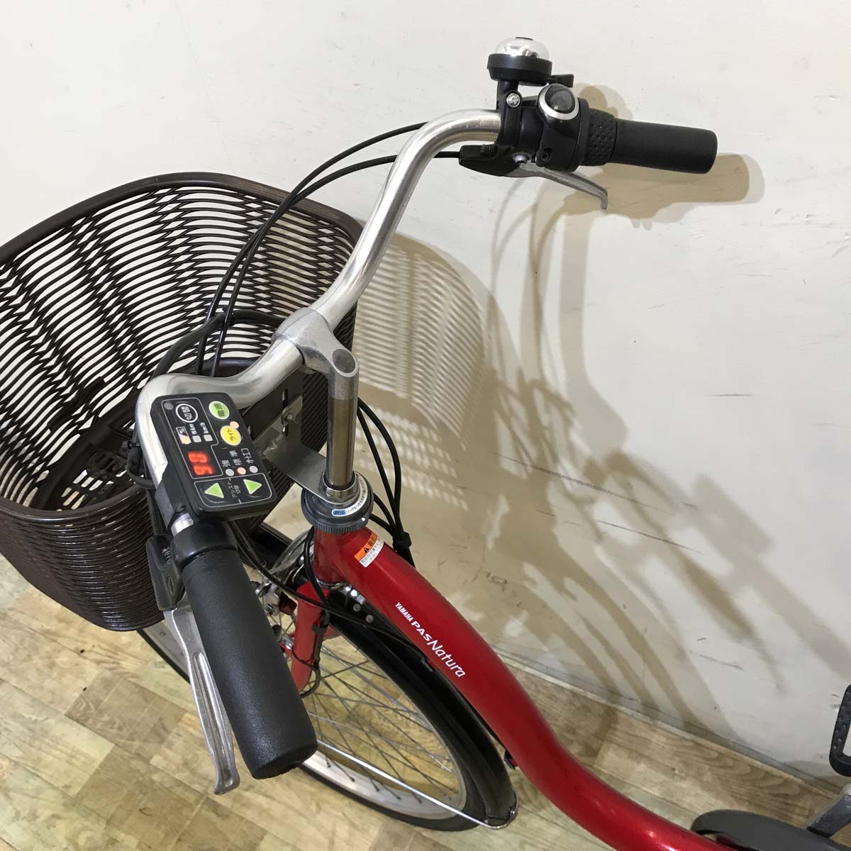 中古電動自転車 ヤマハ PAS ナチュラ レッド 26インチ KG040
