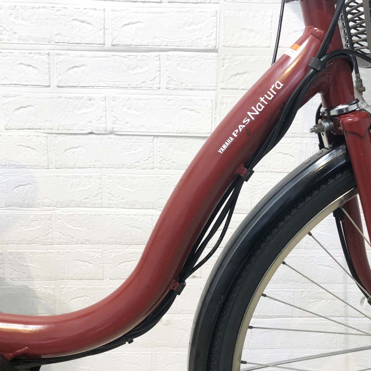 中古電動自転車 ヤマハ PAS ナチュラL レッド 26インチ YH064