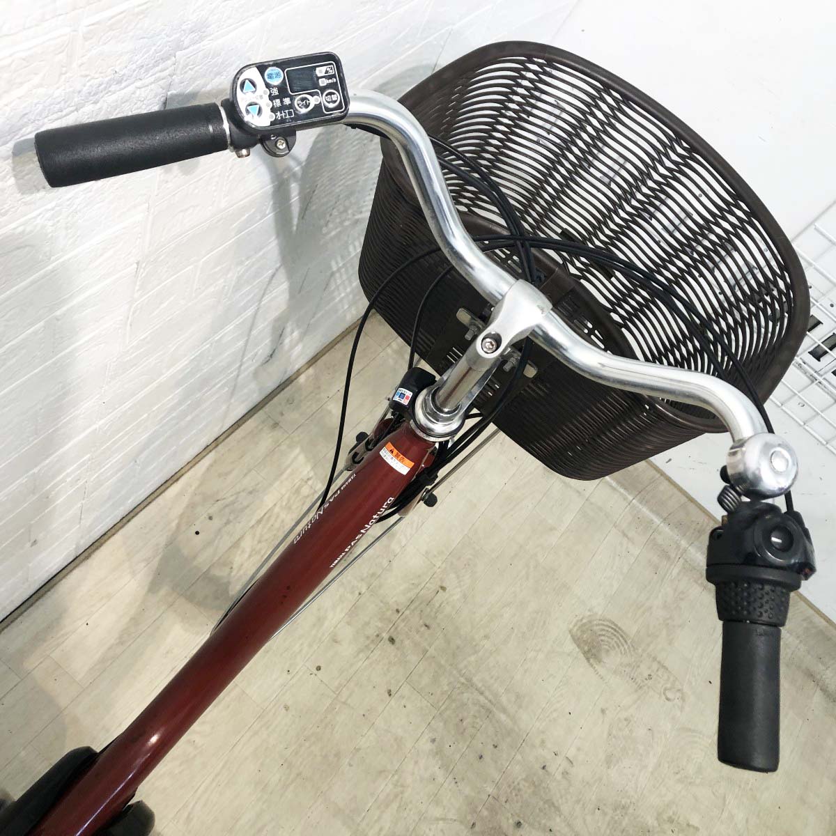 中古電動自転車 ヤマハ PAS ナチュラL レッド 26インチ YH064