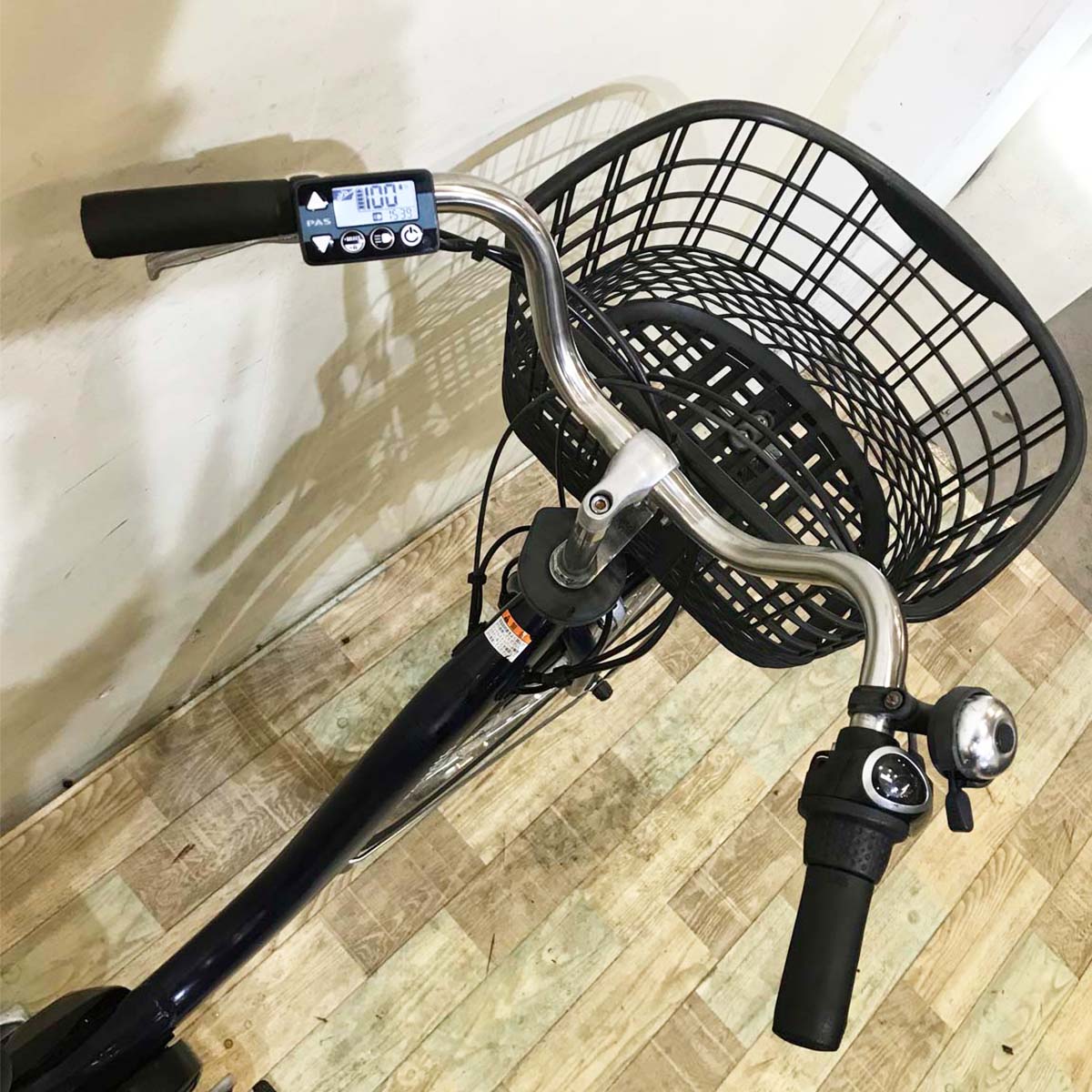 中古電動自転車  ヤマハ PAS With パス ウィズ ネイビー 26インチ KB032