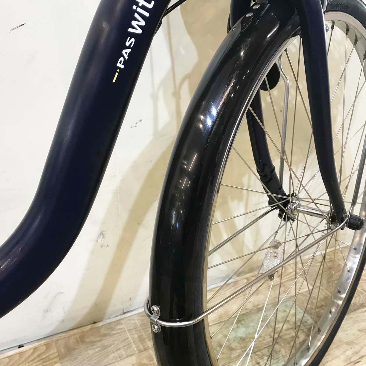 ヤマハ PAS With パス ウィズ ネイビー 26インチ KB032 【中古車】