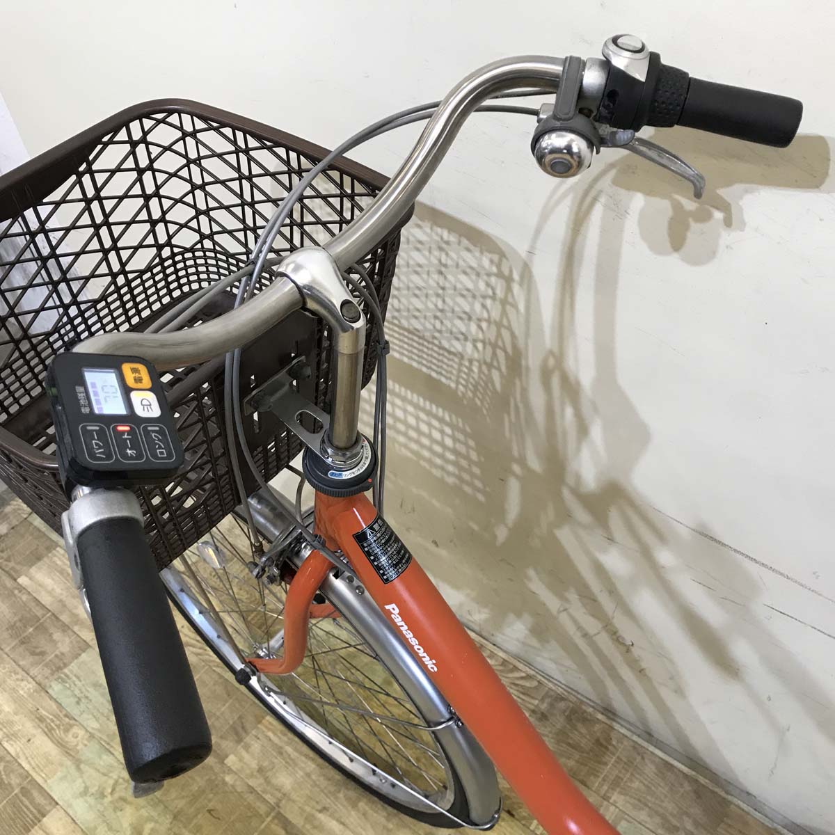 中古電動自転車 パナソニック ビビLU オレンジ 26インチ KG042
