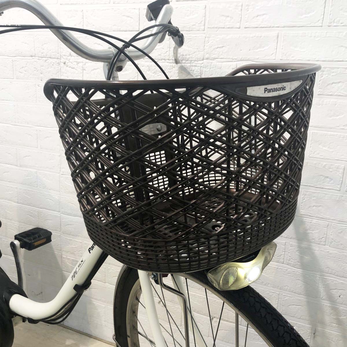 中古電動自転車 パナソニック ビビSX ホワイト 26インチ YH066