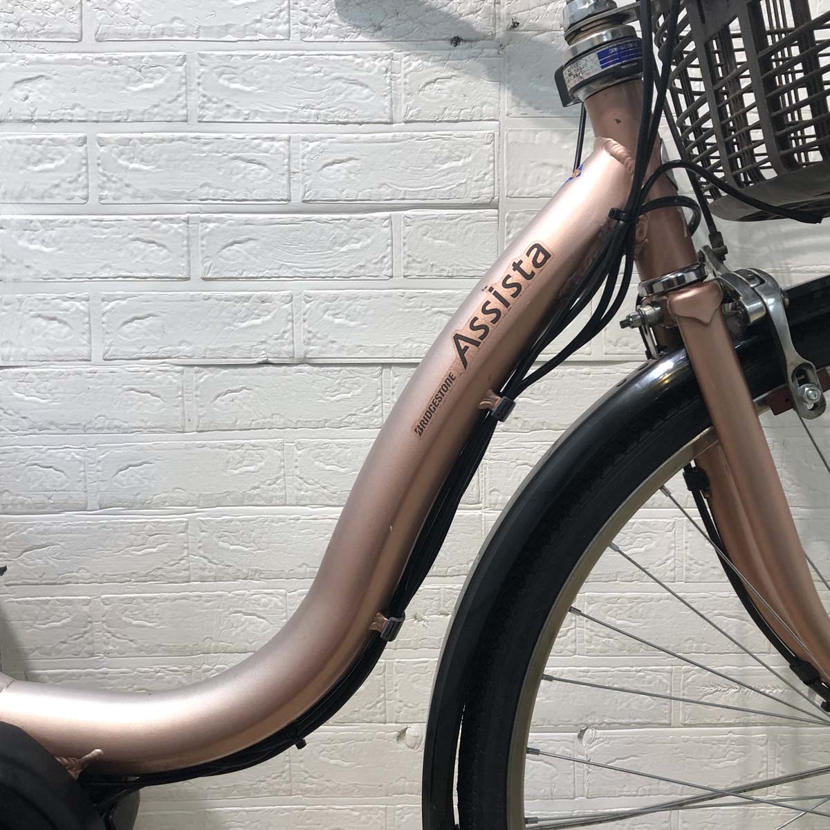 中古電動自転車 ブリヂストン アシスタ DX ピンクベージュ 26インチ
