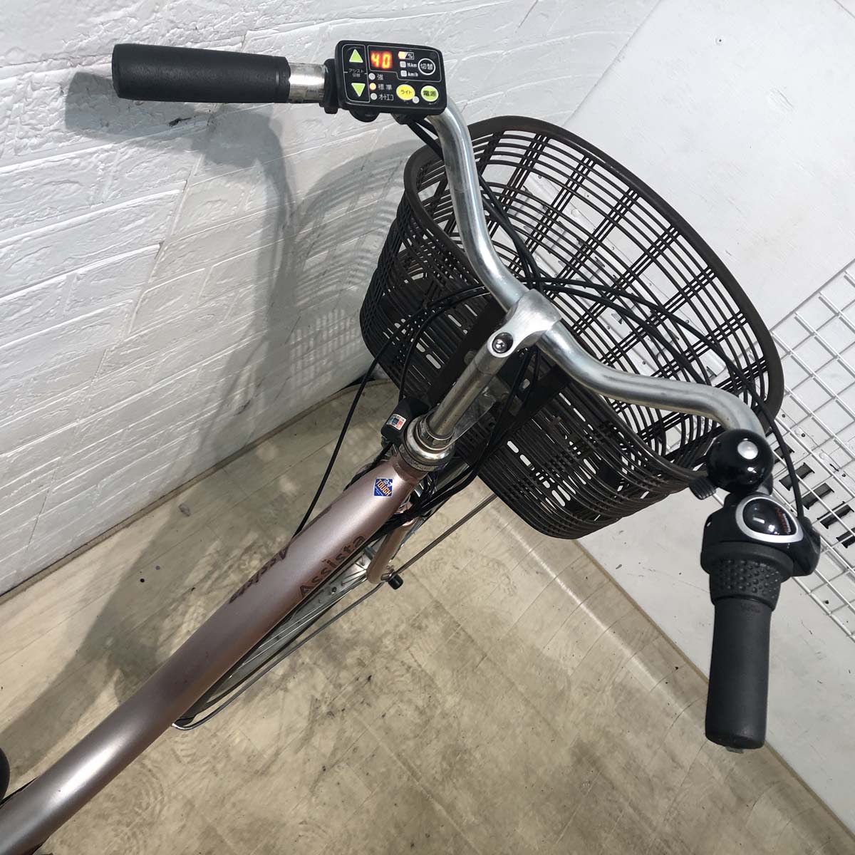中古電動自転車 ブリヂストン アシスタ DX ピンクベージュ 26インチ