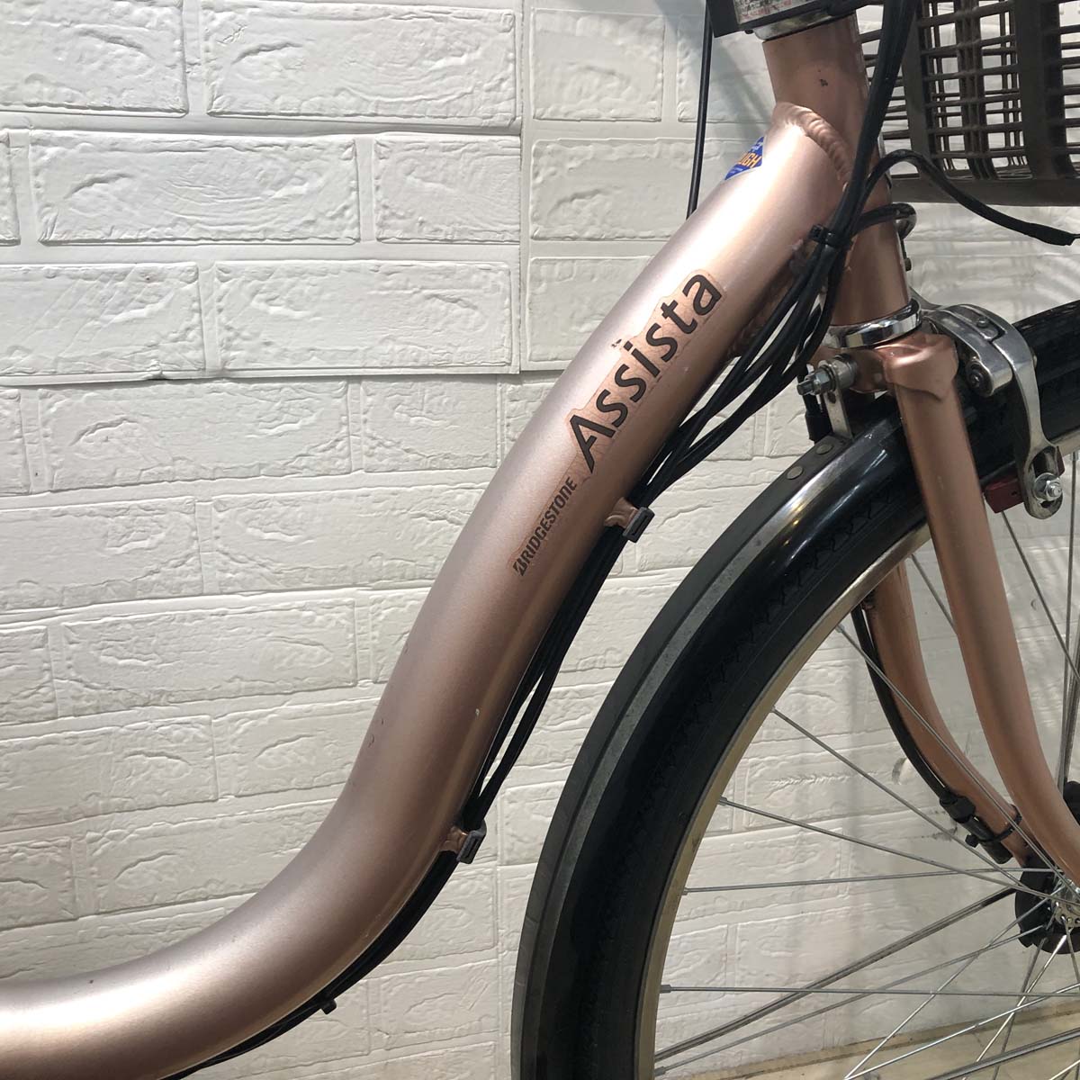 中古電動自転車 ブリヂストン アシスタ DX ピンクベージュ 26インチ 
