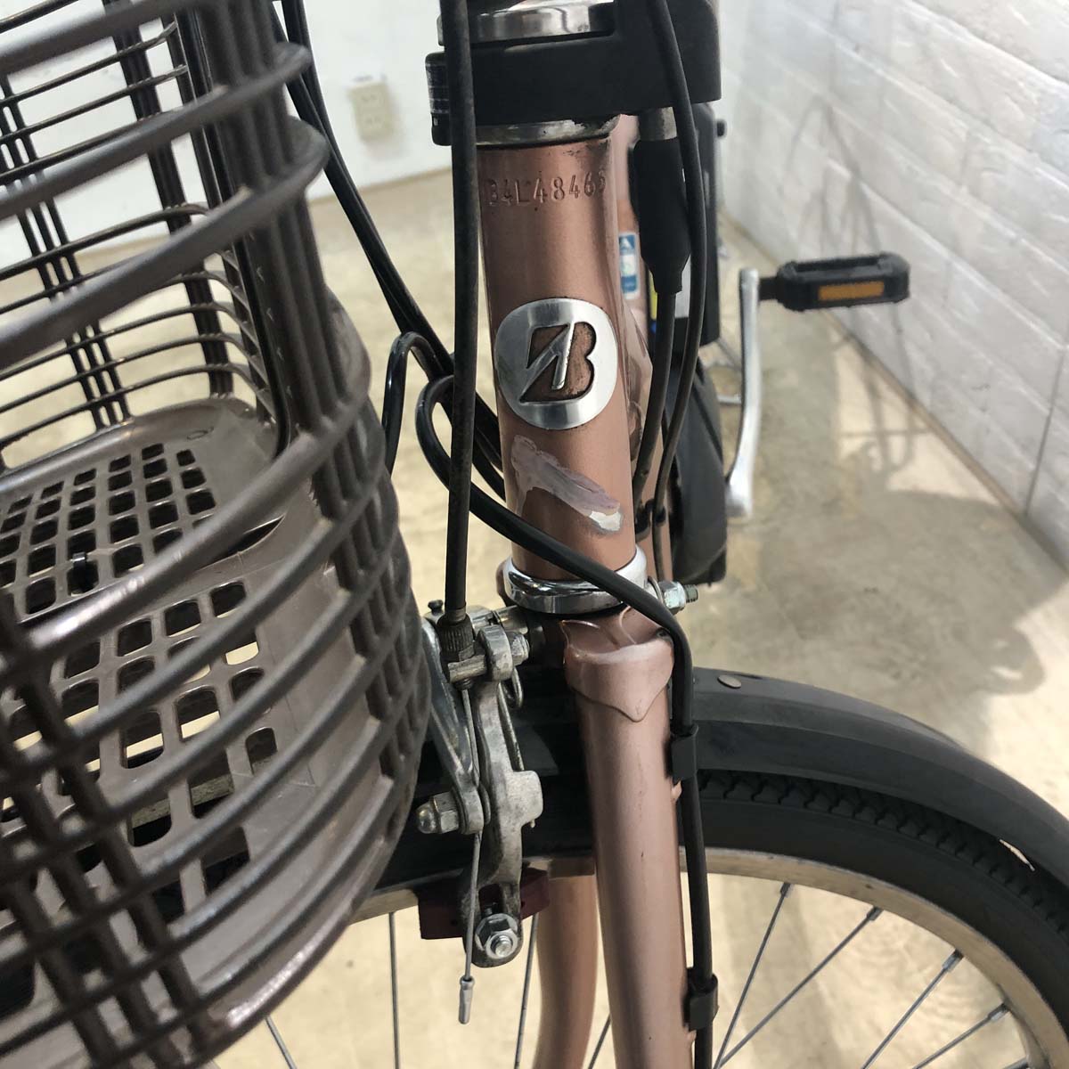中古電動自転車 ブリヂストン アシスタ DX ピンクベージュ 26インチ