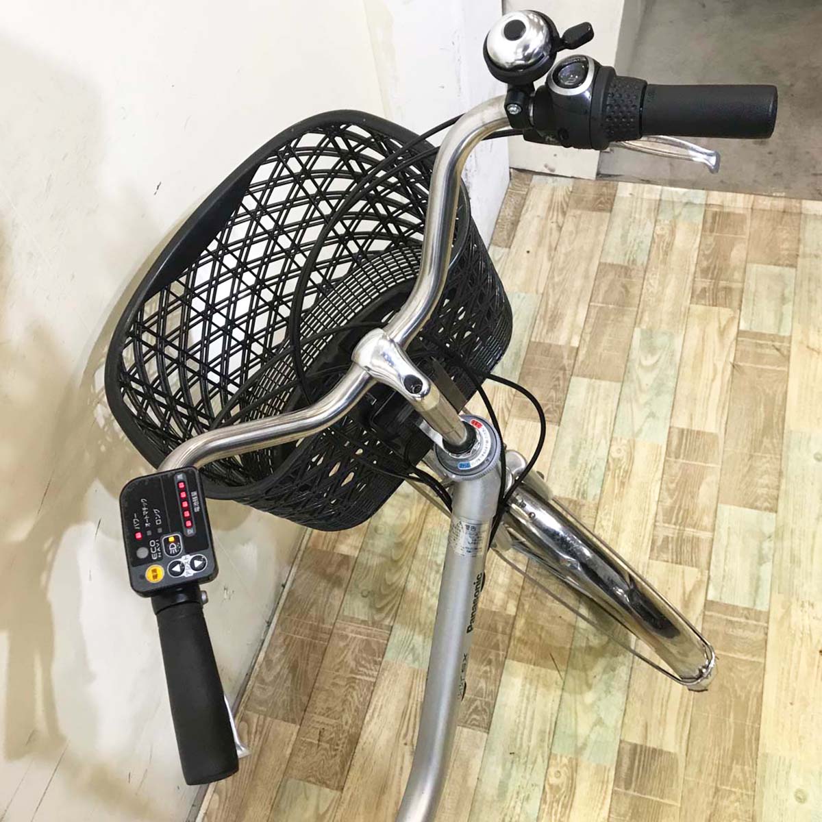 中古電動自転車  パナソニック ビビ SX シルバー 26インチ KB035
