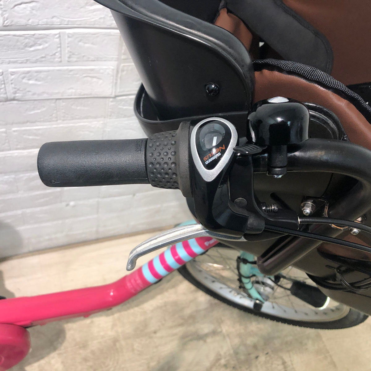 中古電動自転車 新品バッテリー パナソニック ギュット ミニ DX ピンク×ソーダ 20インチ YC049