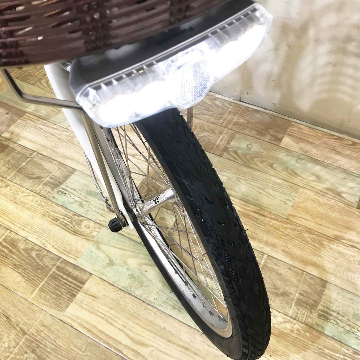 中古電動自転車 パナソニック ビビ LS ホワイト 20インチ KB036