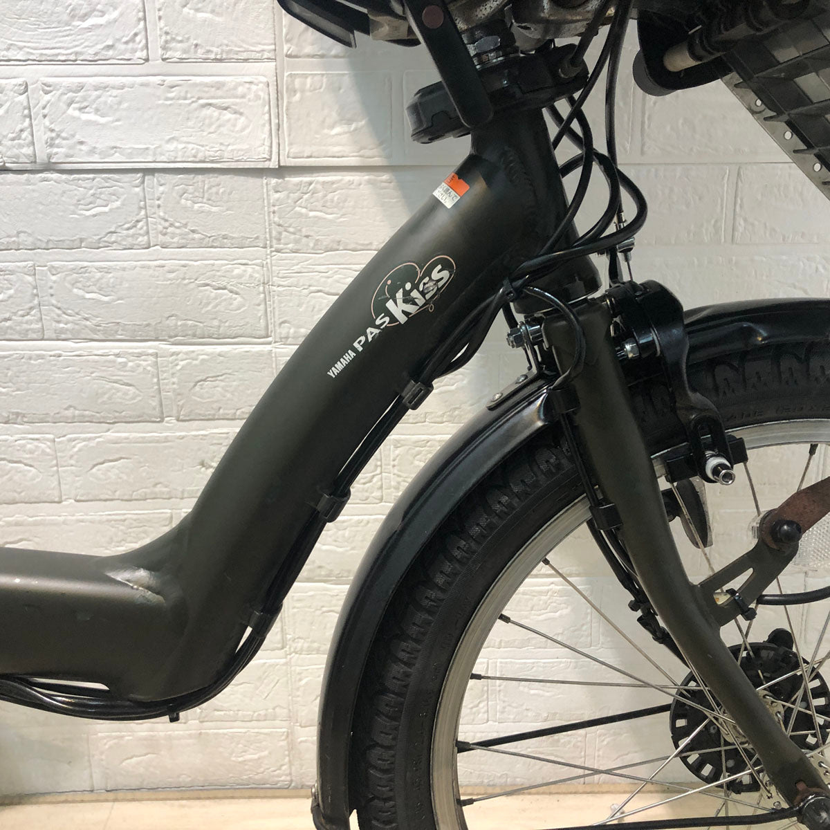 中古電動自転車 新品バッテリー ヤマハ PAS Kiss mini パス キッス ミニ カーキ 20インチ YC050