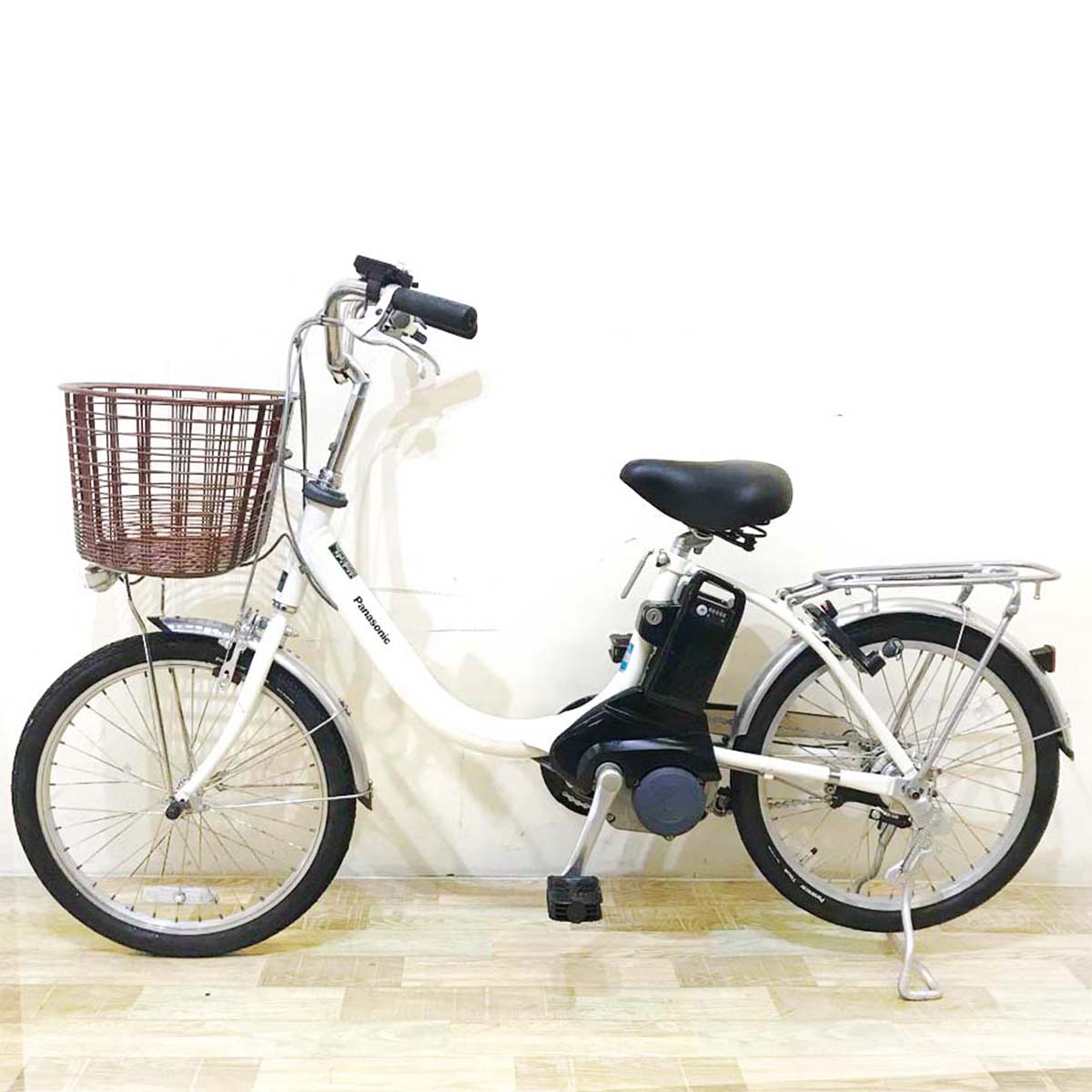 中古電動自転車 パナソニック ビビ LS ホワイト 20インチ KB036