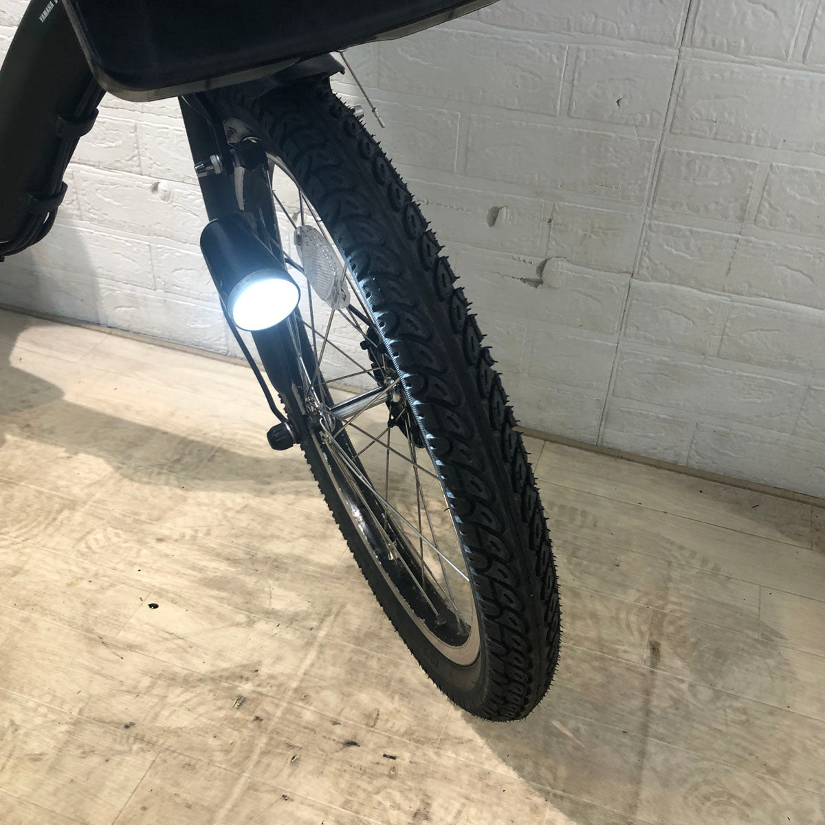 中古電動自転車 新品バッテリー ヤマハ PAS Kiss mini パス キッス ミニ カーキ 20インチ YC050