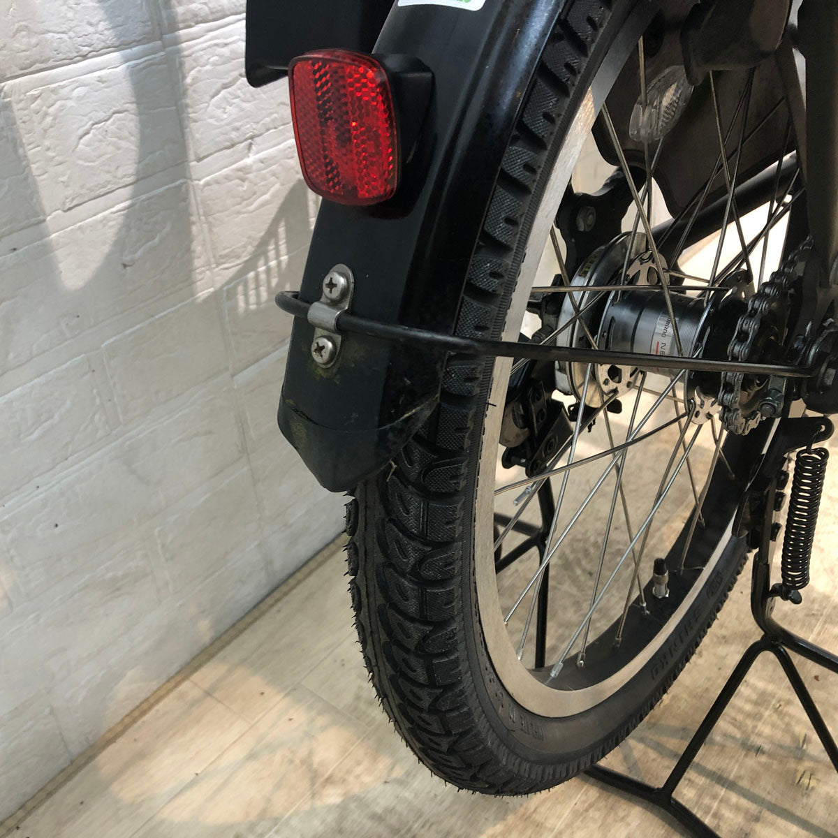 中古電動自転車 新品バッテリー ヤマハ PAS Kiss mini パス キッス ミニ カーキ 20インチ YC050