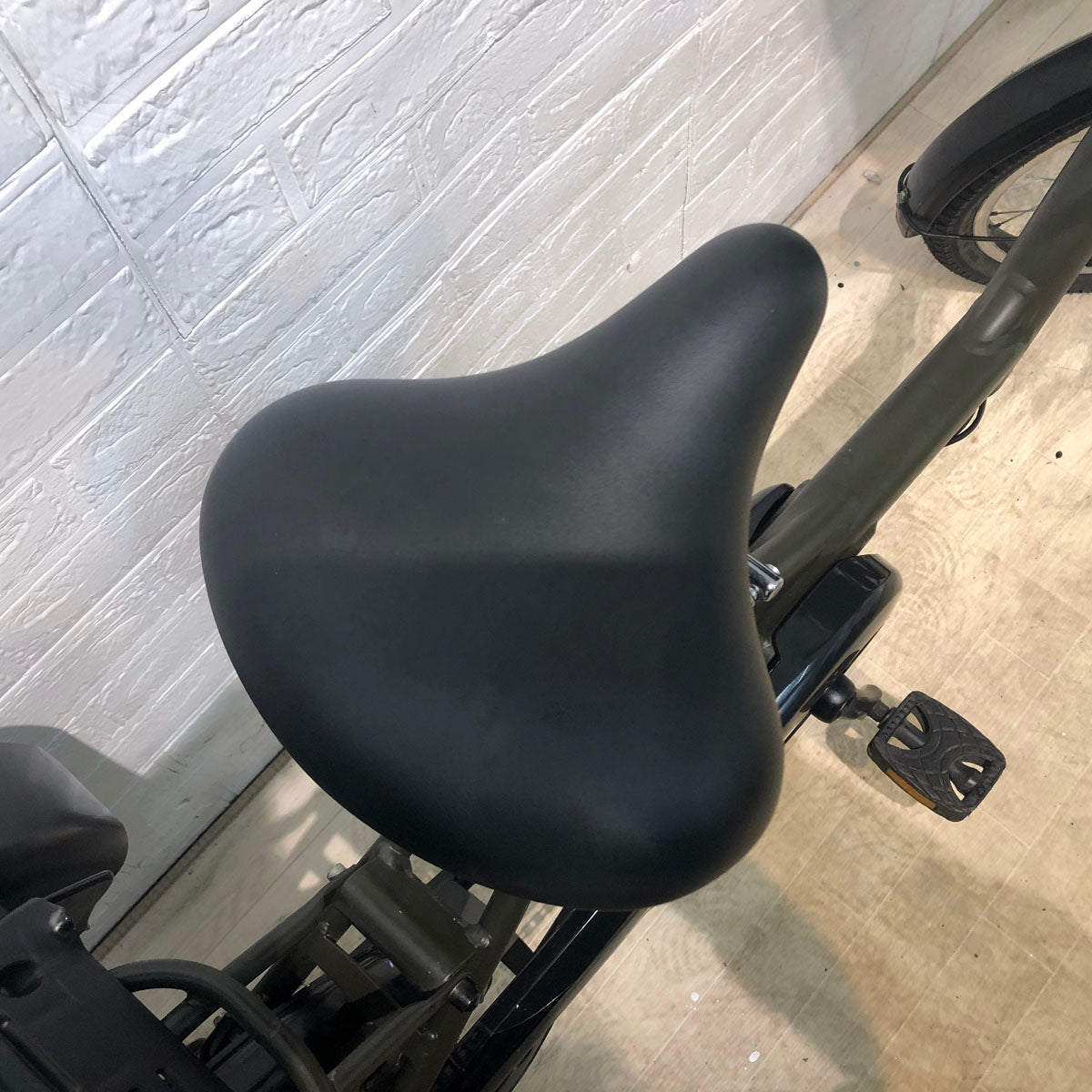 中古電動自転車 新品バッテリー ヤマハ PAS Kiss mini パス キッス ミニ カーキ 20インチ YC050