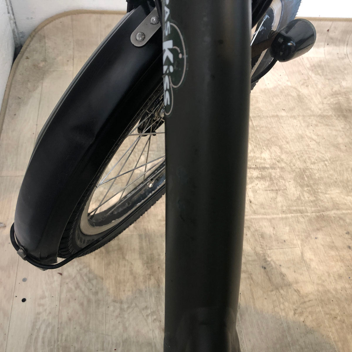 中古電動自転車 新品バッテリー ヤマハ PAS Kiss mini パス キッス ミニ カーキ 20インチ YC050