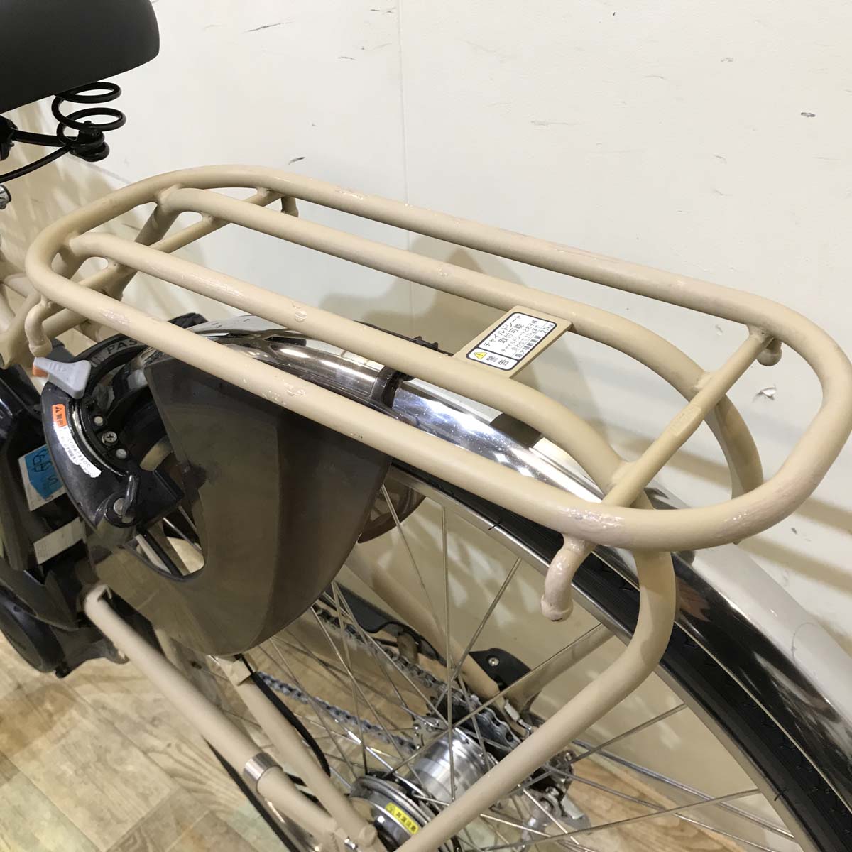 中古電動自転車 ヤマハ PAS ナチュラ ベージュ 26インチ KG046