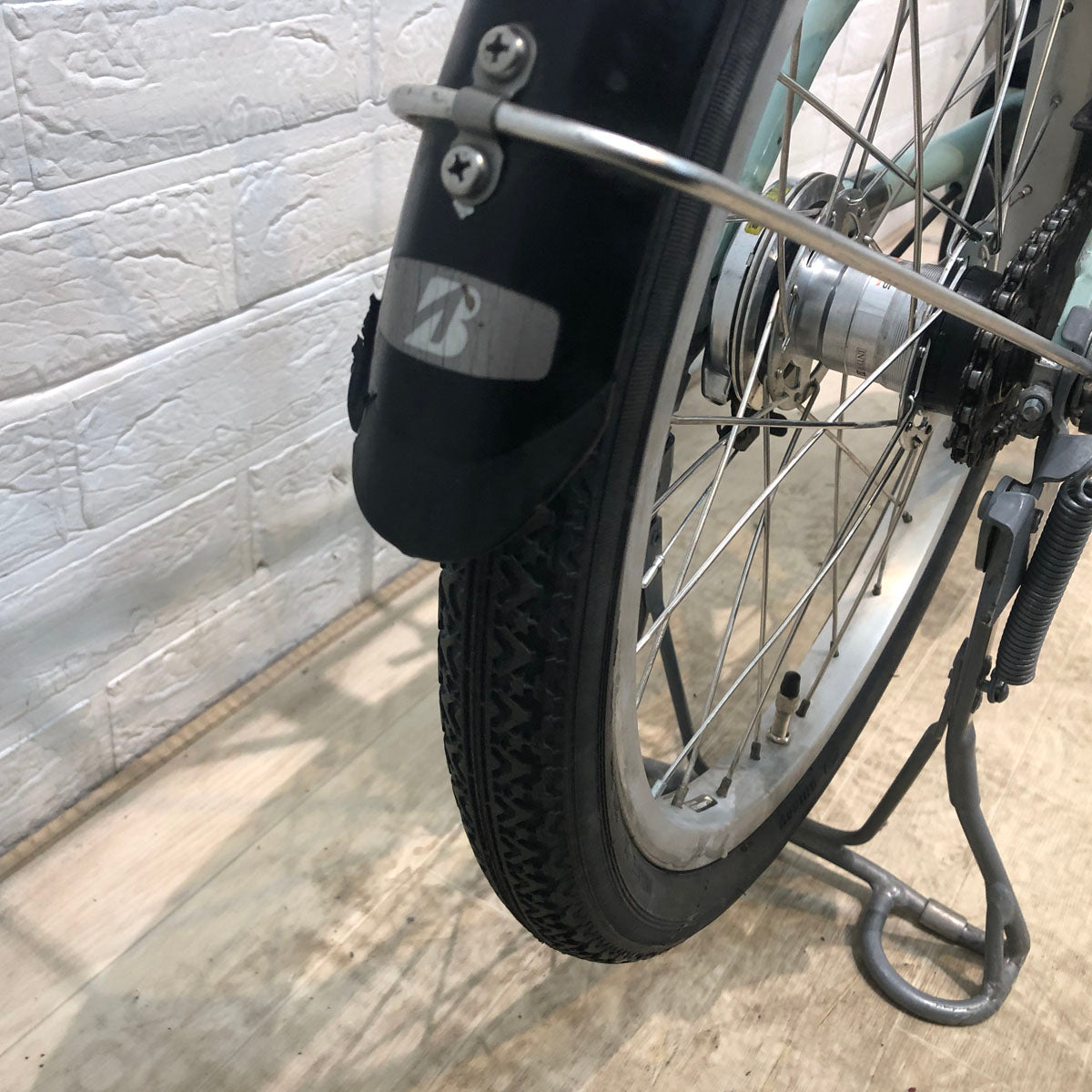 中古電動自転車 ブリヂストン アシスタ ユニ プレミア ミント 20インチ