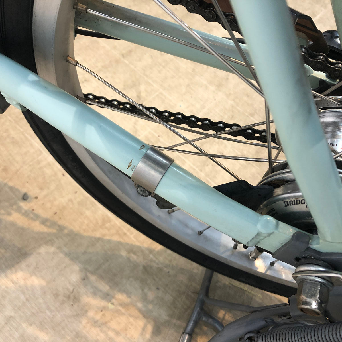 中古電動自転車 ブリヂストン アシスタ ユニ プレミア ミント 20インチ YC051