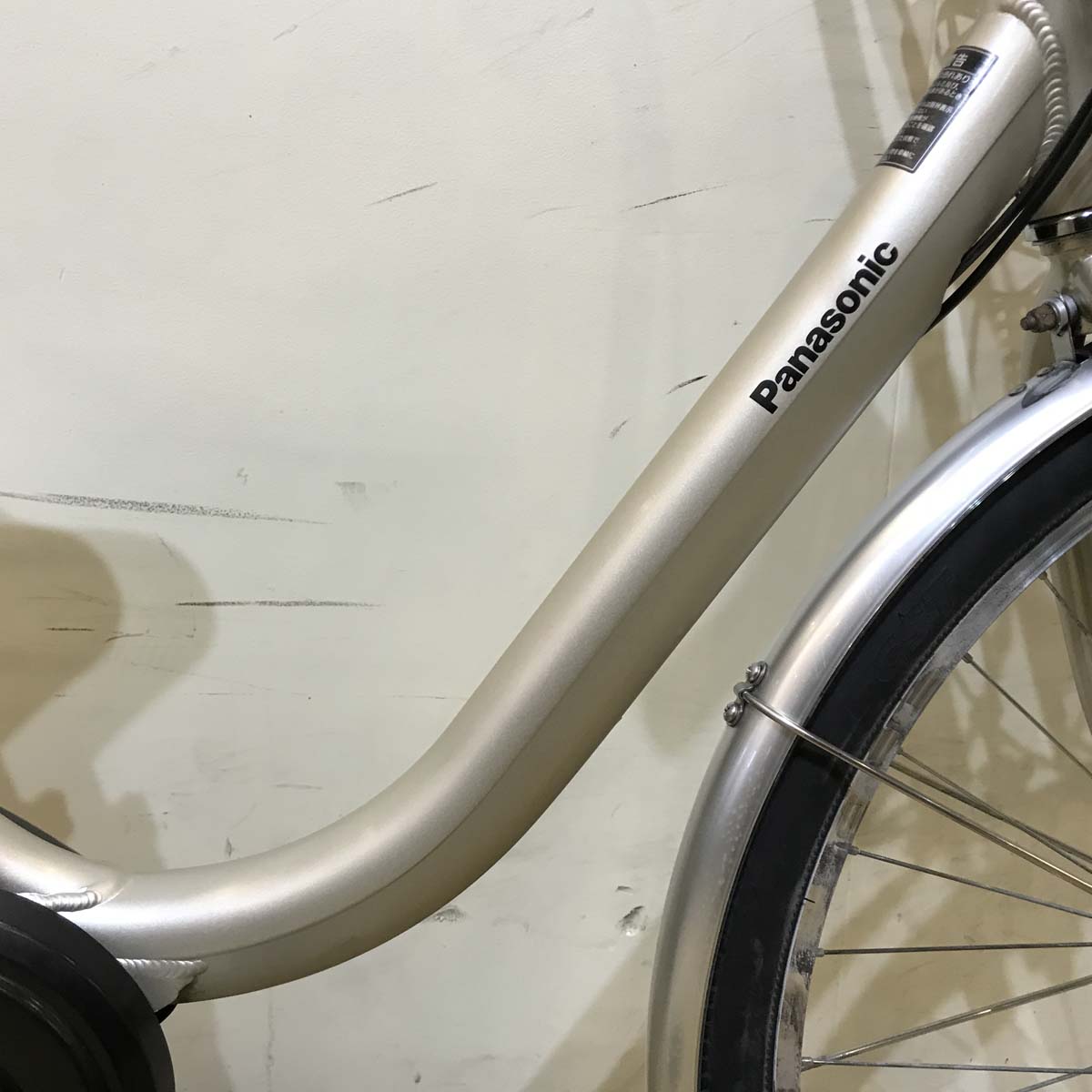 中古電動自転車 パナソニック ビビL シルバー 26インチ KG048