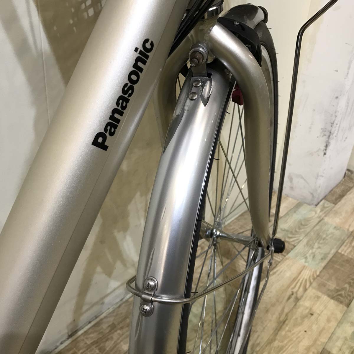 中古電動自転車 パナソニック ビビL シルバー 26インチ KG048