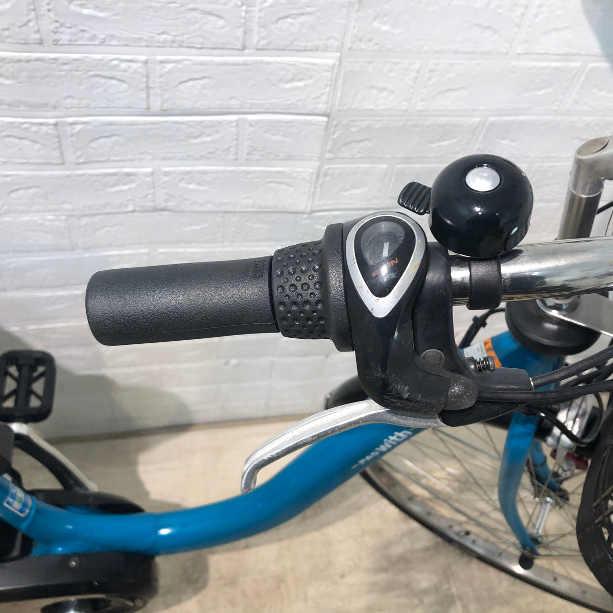 中古電動自転車 ヤマハ PAS With パス ウィズ ブルー 26インチ YC052