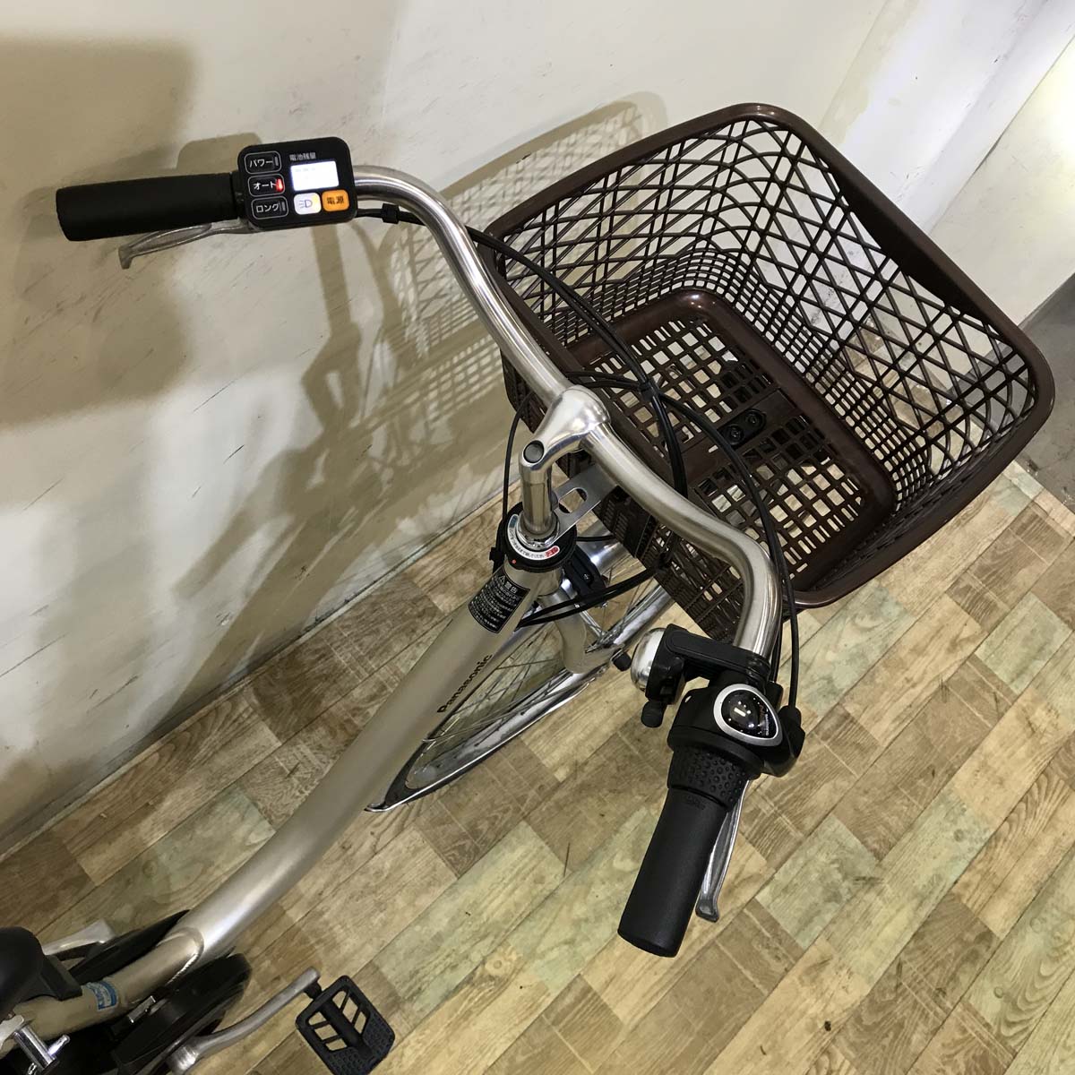 中古電動自転車 パナソニック ビビL シルバー 26インチ KG048