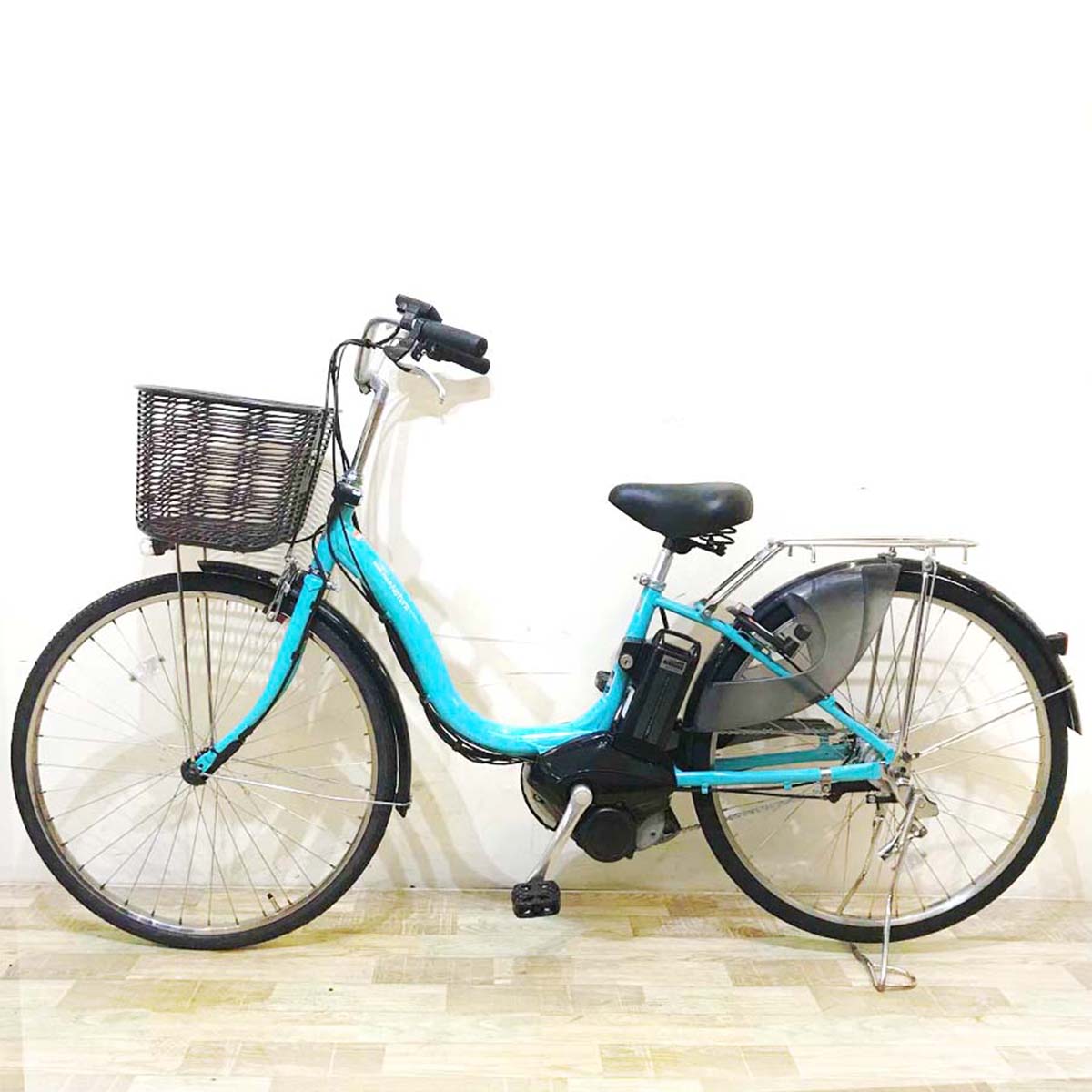 中古電動自転車  ヤマハ PAS ナチュラ XL ブルー 26インチ KB038