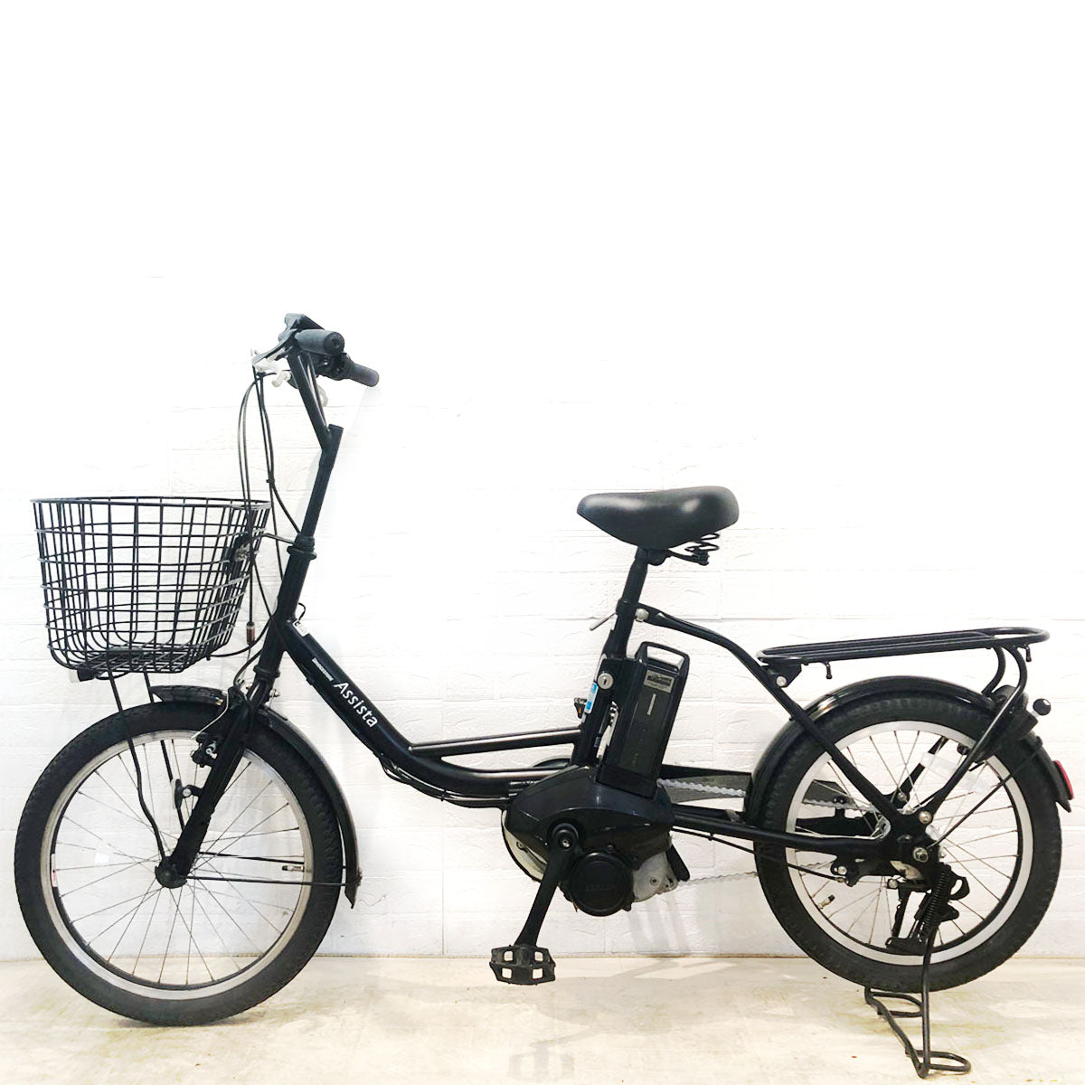 中古電動自転車 ブリヂストン アシスタ ファイン ミニ ブラック 前20