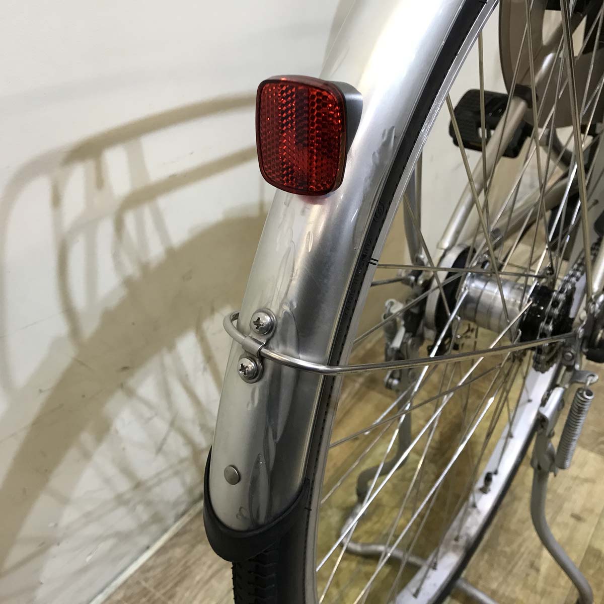 中古電動自転車 パナソニック ビビL シルバー 26インチ KG048