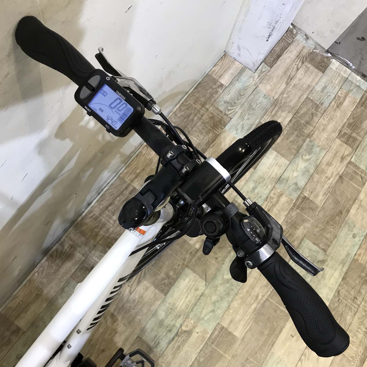 中古電動自転車 ヤマハ PAS ブレイス ホワイト 26インチ KG050